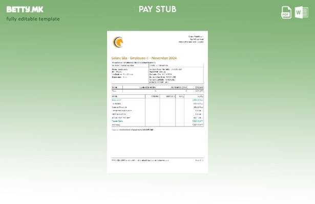 Модерен стил Canter Fluid Power шаблон за уплатница